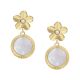 Fossil Women's Val Vintage Vacation White Mother-of-Pearl Drop Earrings - JF04021710