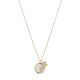 Fossil Women's Val Vintage Vacation White Mother-of-Pearl Pendant Necklace - JF04023710