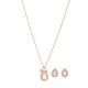 Fossil Women's Stevie Classics White Mother-of-Pearl Necklace and Earrings Set - JF04029791