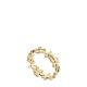 Fossil Women's Georgia Vintage Flower Gold-Tone Stainless Steel Band Ring - JF04057710