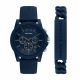 Armani Exchange Chronograph Blue Silicone Watch and Bracelet Gift Set - AX7128