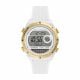 Fossil Women's Everett Solar-Powered Digital, White-Tone Nylon Watch - ES5195