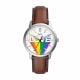 Fossil Men's Limited Edition Pride Neutra Three-Hand, Stainless Steel Watch - FS5931