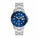 Fossil Blue Three-Hand Date Stainless Steel Watch - FS5949