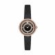 Emporio Armani Two-Hand Black Leather Watch - AR11493