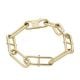 Fossil Women's Heritage D-Link Gold-Tone Stainless Steel Chain Bracelet - JF04234710