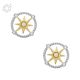 Elliott Compass White Synthetic Opal Sterling Silver Stud Earrings - JFS00574998