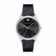 Emporio Armani Men's Luigi Silver Round Leather Watch - AR2500