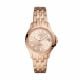 Fossil Women's Fb-01 Rose Gold Round Stainless Steel Watch - ES4748