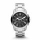 Fossil Men's Grant Silver Round Stainless Steel Watch - FS4736IE