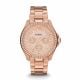 Fossil Women's Cecile Rose Gold Round Stainless Steel Watch - AM4483