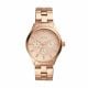 Fossil Women's Modern Sophisticate Rose Gold Round Stainless Steel Watch - BQ1561