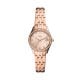 Fossil Women's Scarlette Micro Three-Hand Date Rose Gold-Tone Stainless Steel Watch -  ES5038