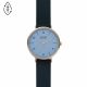 Skagen Women's Aaren Naturals Three-Hand Blue Leather Alternative Made With Apple Watch - SKW2972
