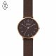 Aaren Naturals Three-Hand Wine Leather Alternative Made With Mulberry Watch - SKW2971