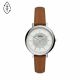 Fossil Women's Jacqueline Solar-Powered Brown Leather Watch - ES5090