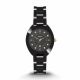 Fossil Women's Gabby Three-Hand Date Black Stainless Steel and Ceramic Watch - CE1114