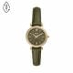 Fossil Women's Carlie Three-Hand Olive Eco Leather Watch - ES5113