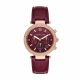 Michael Kors Parker Chronograph Red Leather Watch - MK6986