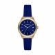 DKNY Parsons Three-Hand Date Blue Leather Watch - NY2971