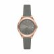 DKNY Parsons Three-Hand Date Gray Leather Watch - NY2972
