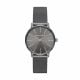 Armani Exchange Three-Hand Gunmetal-Tone Stainless Steel Mesh Watch - AX5574