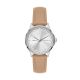 Armani Exchange Three-Hand Blush Leather Watch - AX5259