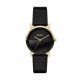 DKNY Soho Three-Hand Black Leather Watch - NY2988