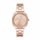 Michael Kors Women's Nia Three-Hand Rose Gold-Tone Stainless Steel Watch - MK3990