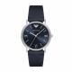 Emporio Armani Three-Hand Blue Leather Watch - AR11012