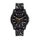 Armani Exchange Chronograph Black Silicone Watch - AX1349