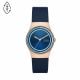 Skagen Sol Solar-Powered Ocean Blue Leather Watch - SKW3021