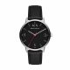 Armani Exchange Three-Hand Black Leather Watch - AX2739