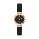DKNY Stanhope Three-Hand Black Leather Watch - NY2996