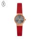 Freja Lille Two-Hand Red Leather Watch - SKW3009