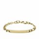 This bracelet in gold-tone stainless steel features plaque and a lobster clasp - JF03324710