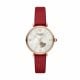 Emporio Armani Automatic Red Leather Watch - AR60048