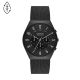 Skagen Men's Grenen Chrono Chronograph, Black-Tone. 50% Recycled Stainless Steel Watch - SKW6822