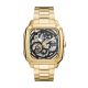 Fossil Men's Inscription Automatic Three-Hand, Gold-Tone Stainless Steel Watch - ME3204