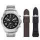 Fossil Men's Bronson Chronograph Stainless Steel Watch and Interchangeable Strap Set - FS5968SET
