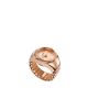 Fossil Women's Watch Ring Two-Hand Rose Gold-Tone Stainless Steel - ES5247