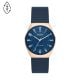 Skagen Men's Grenen Solar-Powered Ocean Blue Leather Watch - SKW6834