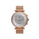 Carlie Gen 6 Hybrid Smartwatch Rose Gold-Tone Stainless Steel Mesh - FTW7075