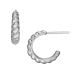 Fossil Women's Vintage Twists Stainless Steel Hoop Earrings -  JF04392040