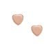 Fossil Women's Hearts Rose Gold-Tone Stainless Steel Stud Earrings -  JF04389791