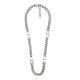 Fossil Men's Heritage D-Link Stainless Steel Chain Necklace -  JF04356040