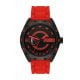 Puma Street V2 Three-Hand Date Red Silicone Watch - P5113