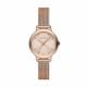 Emporio Armani Three-Hand Rose Gold-Tone Stainless Steel Mesh Watch - AR11512