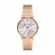 Armani Exchange Three-Hand Rose Gold-Tone Stainless Steel Watch - AX5589
