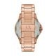 Armani Exchange Three-Hand Date Rose Gold-Tone Stainless Steel Watch - AX2449